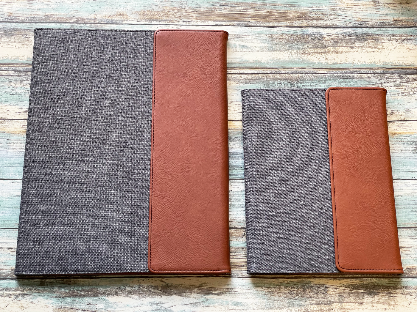 Personalized Leather Portfolio With Flap