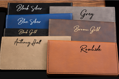 Personalized Leather Checkbook