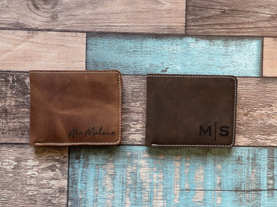 Personalized Leather Wallet