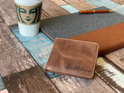 Personalized Leather Wallet