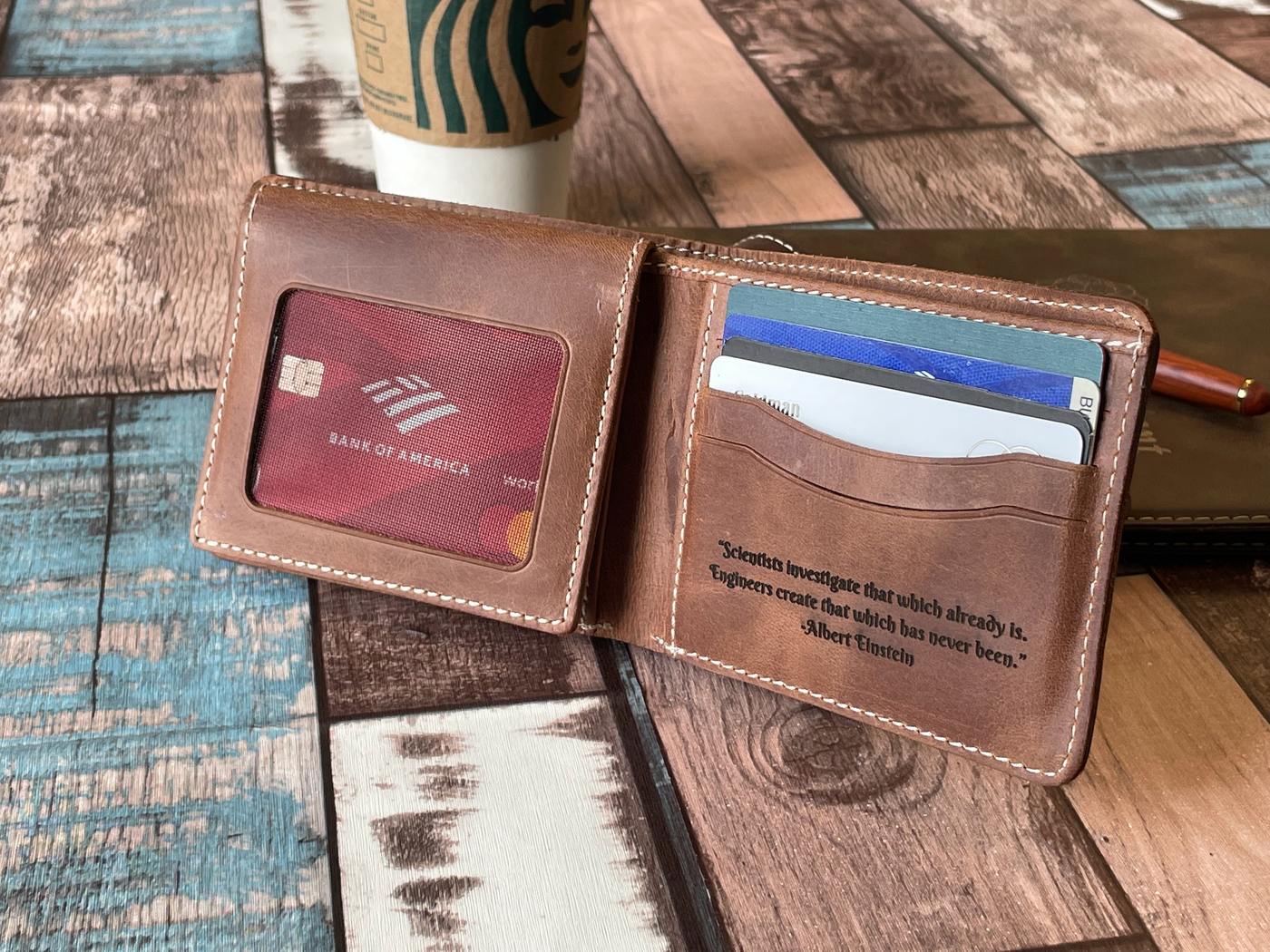 Personalized Leather Wallet