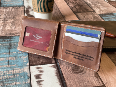 Personalized Leather Wallet
